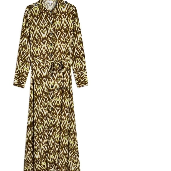 TOPSHOP opened back zigzag maxi dress women's size 4 NWT - Picture 2 of 10